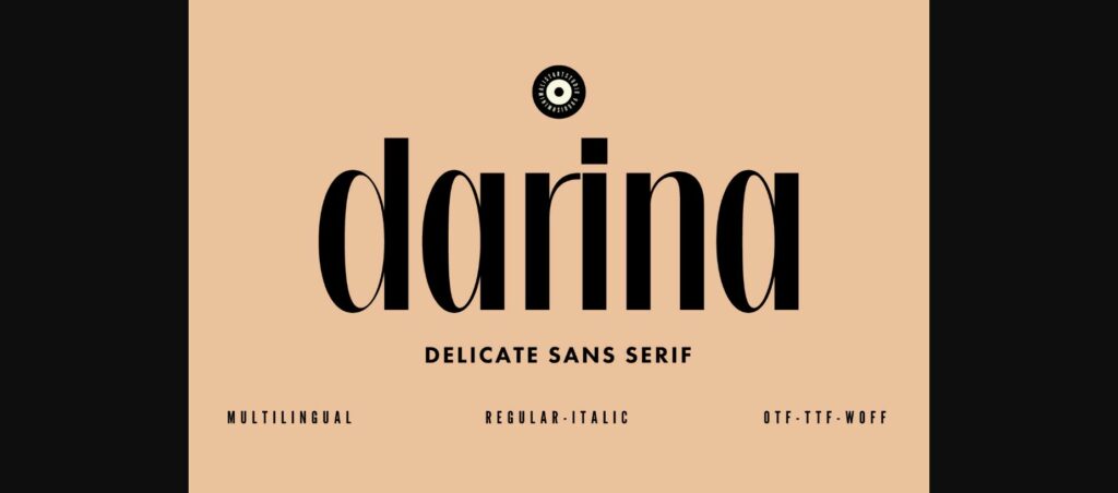 Darina Font Poster 1