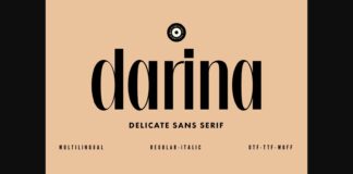 Darina Font Poster 1