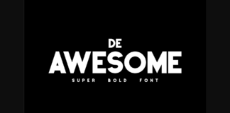 De Awesome Font Poster 1