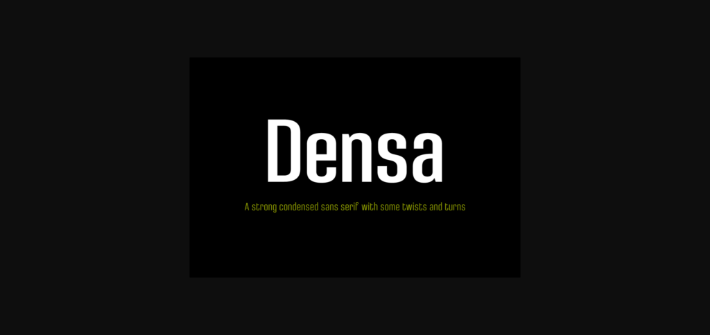 Densa Family Font Poster 3