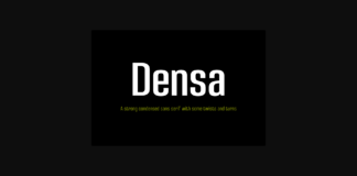 Densa Family Font Poster 1