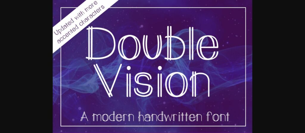 Double Vision Font Poster 3