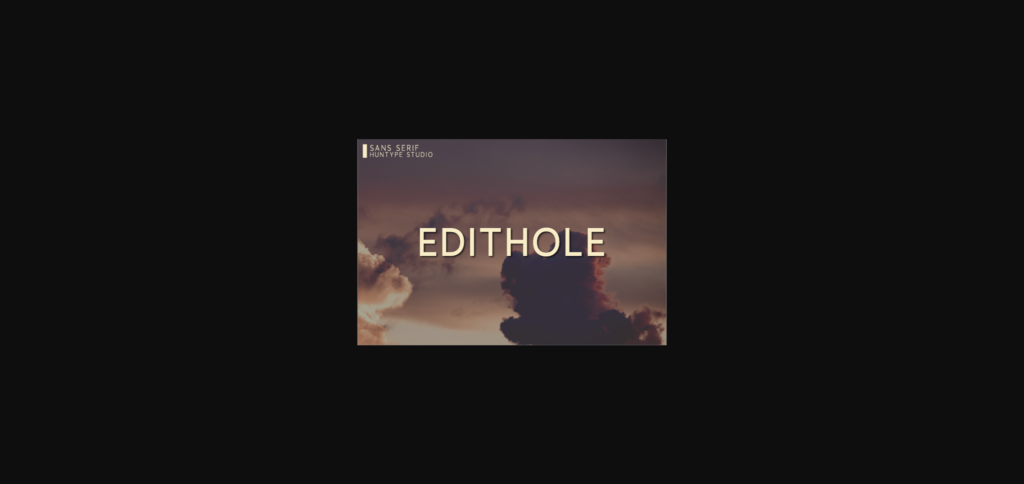 Edithole Font Poster 1