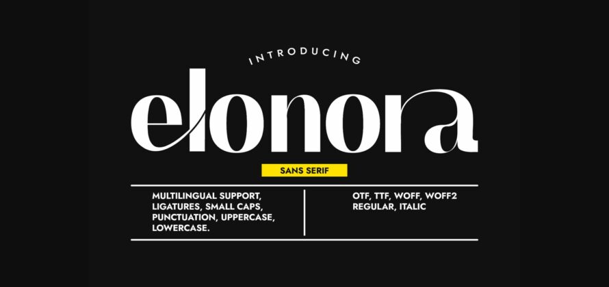 Elonora Font Poster 3