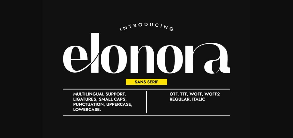 Elonora Font Poster 1