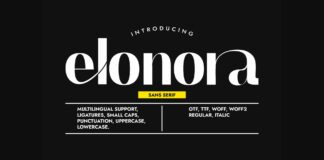 Elonora Font Poster 1