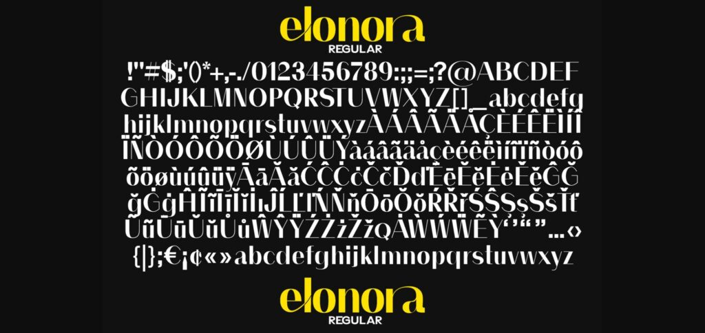 Elonora Font Poster 9