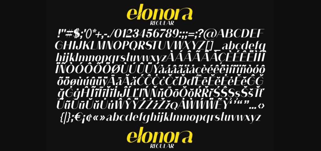 Elonora Font Poster 10