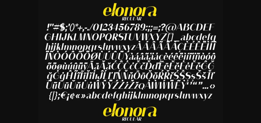 Elonora Font Poster 10