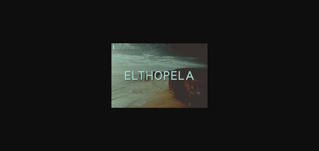 Elthopela Font Poster 3