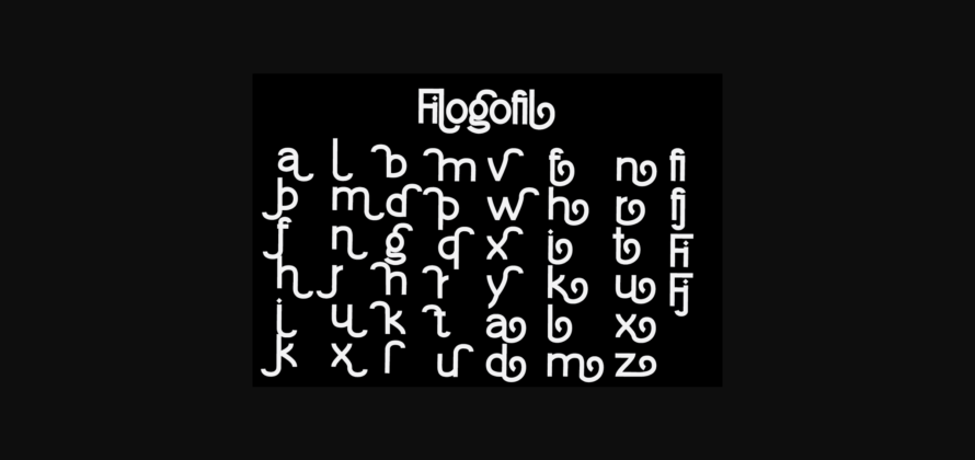 Filogofil Font Poster 9