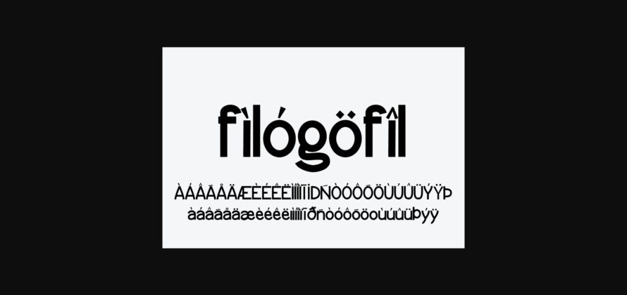 Filogofil Font Poster 10