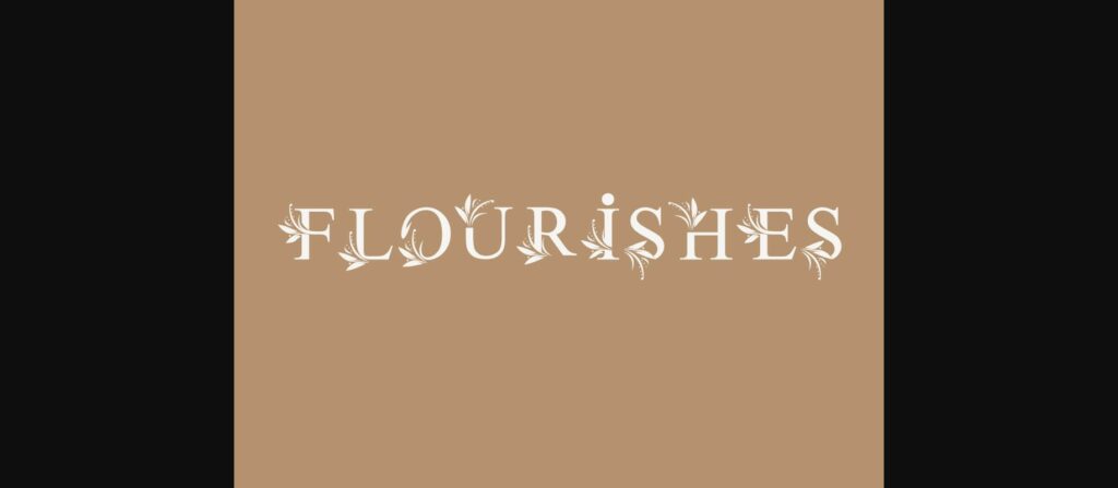 Flourishes Font Poster 1