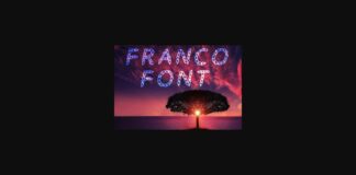 Franco Font Poster 1