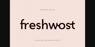 Freshwost Font Poster 1