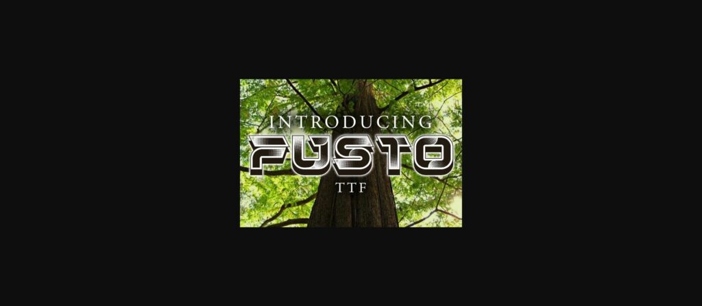 Fusto Font Poster 1