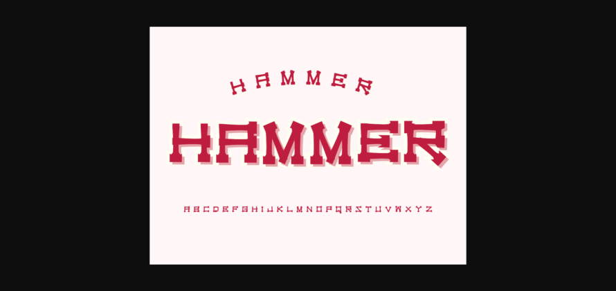 Hammer Font Poster 3