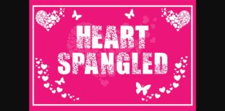 Heart Spangled Font Poster 1