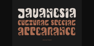 Javanesia Font Poster 1