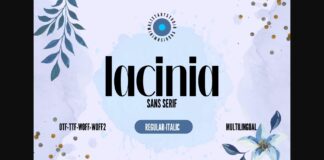 Lacinia Font Poster 1