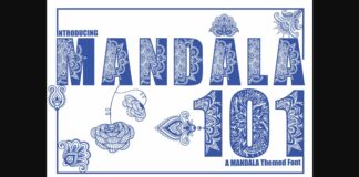 Mandala Font Poster 1