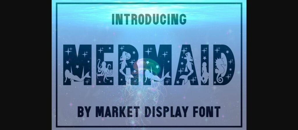 Mermaid Font Poster 3