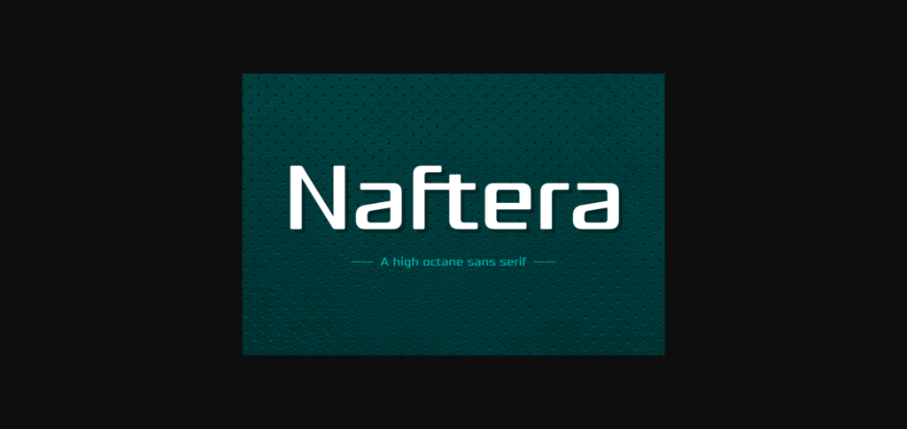 Naftera Family Font Poster 3