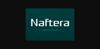 Naftera Family Font Poster 1