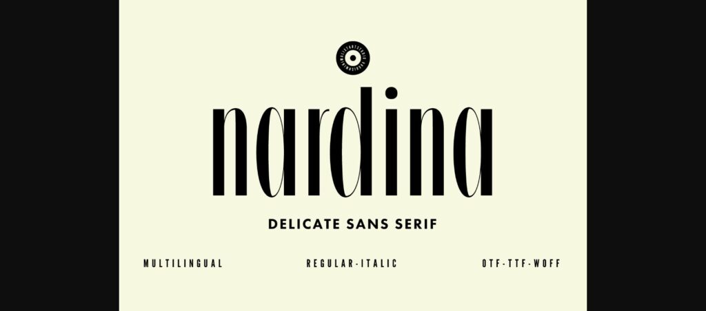 Nardina Font Poster 3