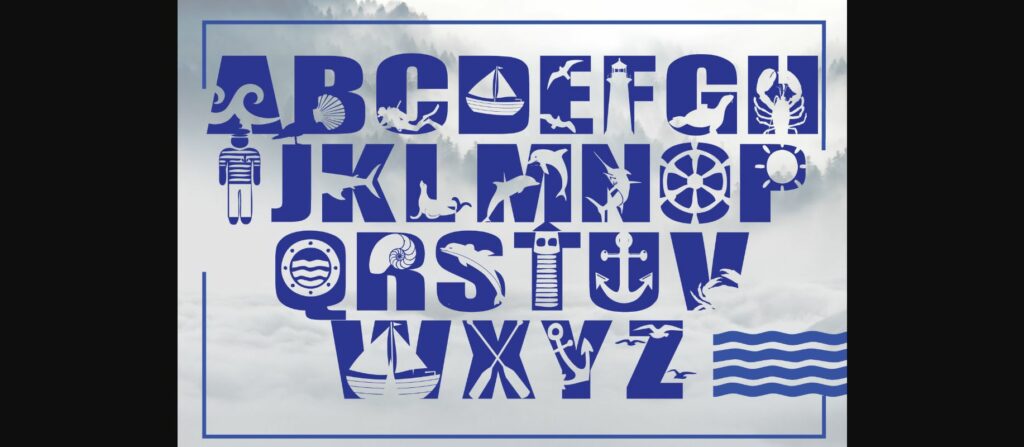 Nautical Font Poster 2