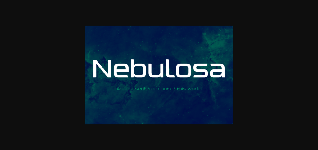Nebulosa Family Font Poster 3