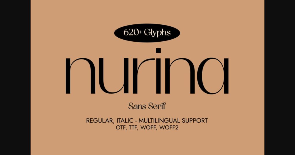 Nurina Font Poster 3