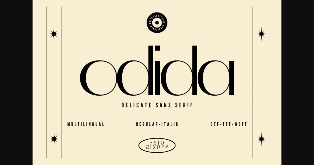 Odida Font Poster 1