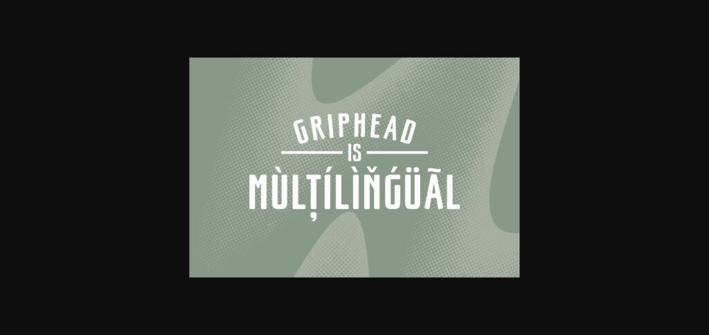 Griphead Font Poster 9