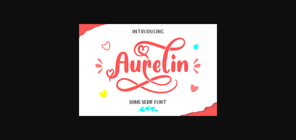 Aurelin Font Poster 3