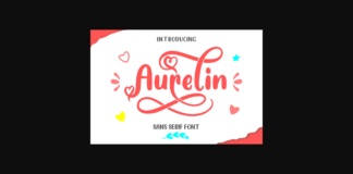 Aurelin Font Poster 1