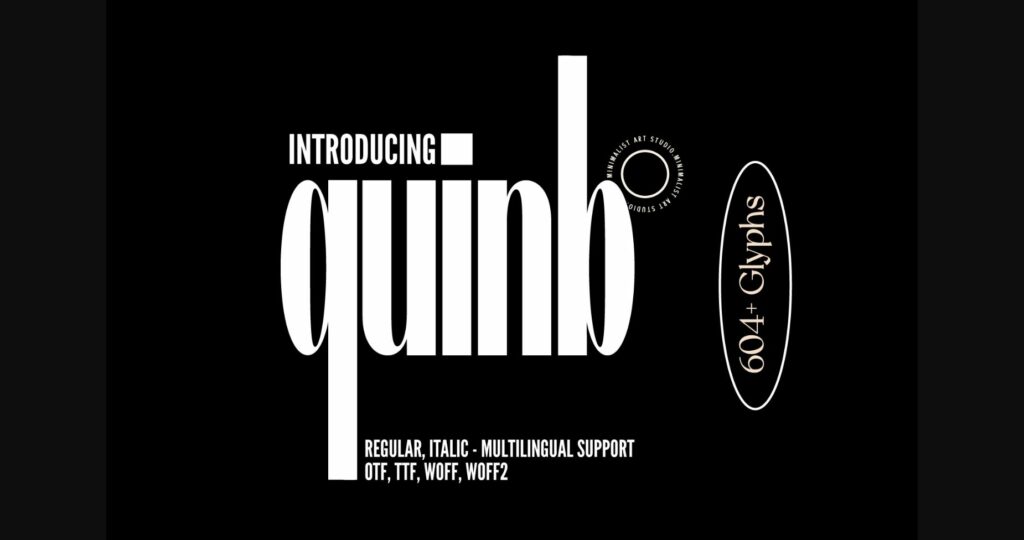 Quinb Font Poster 3