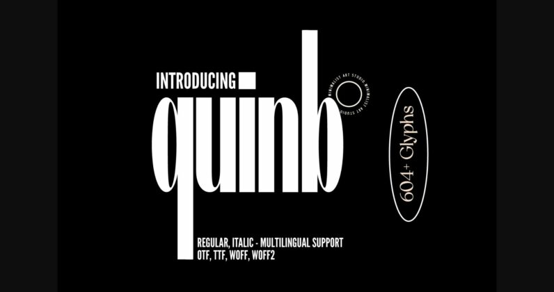 Quinb Font Poster 3