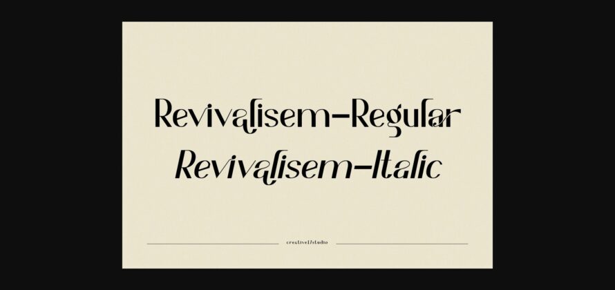 Revivalisem Font Poster 4