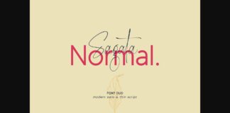 Sagata Normal Font Poster 1