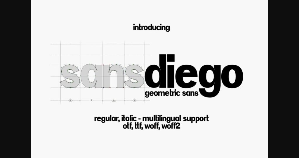 Sansdiego Font Poster 3