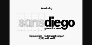 Sansdiego Font Poster 1