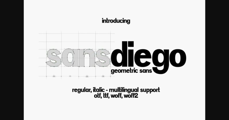 Sansdiego Font Poster 1