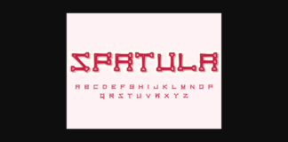 Spatula Font Poster 1