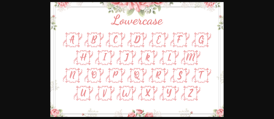 Square Lily Monogram Font Poster 7