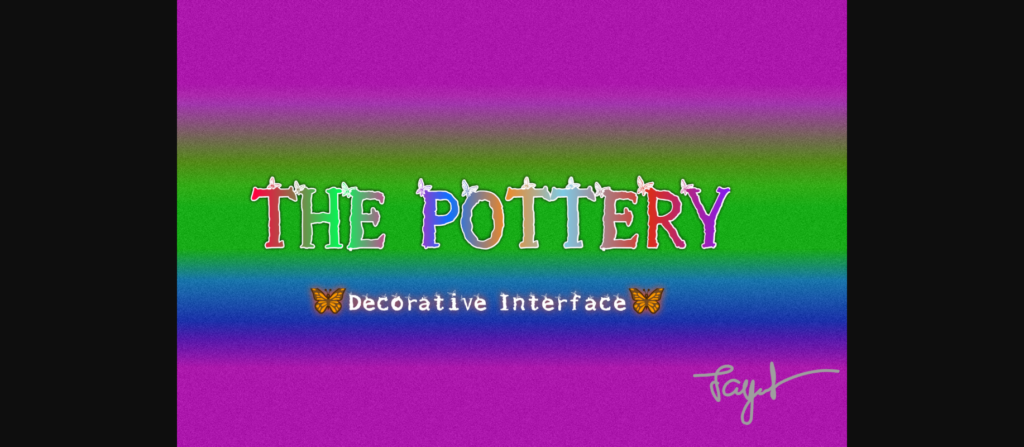 The Pottery Font Poster 3