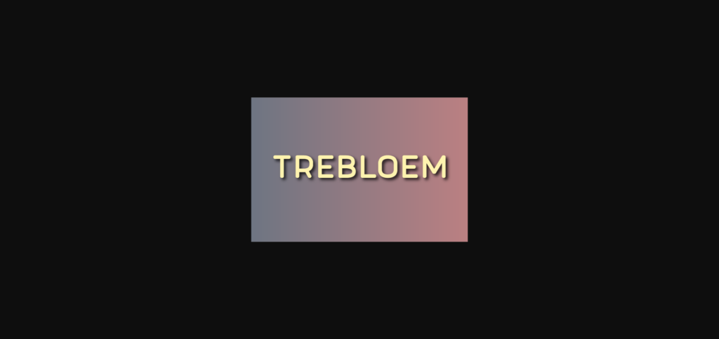 Trebloem Font Poster 3