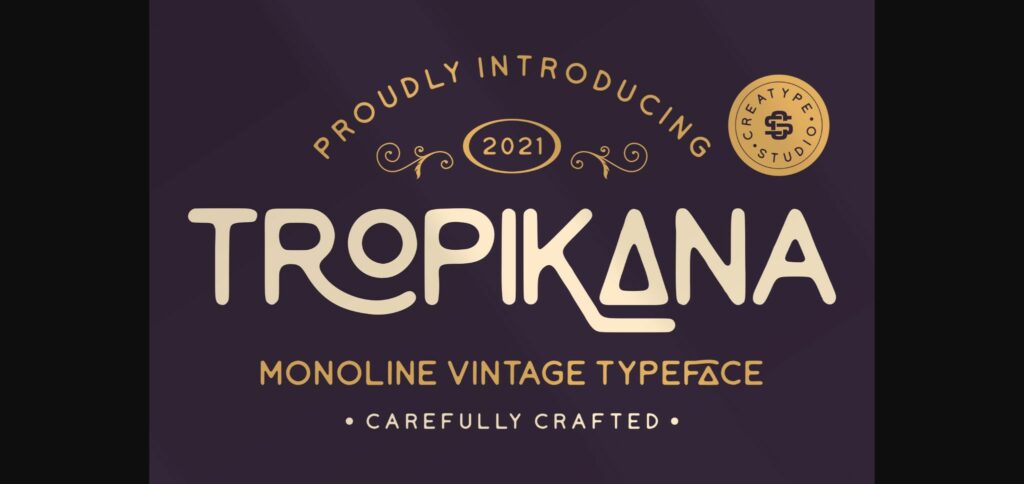 Tropikana Font Poster 3