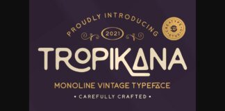 Tropikana Font Poster 1