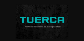 Tuerca Family Font Poster 1